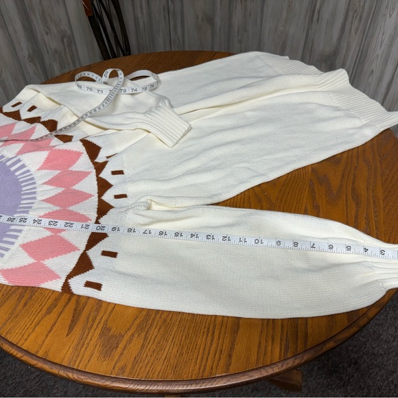 Free Assembly Fair Isle Sweater Turtleneck Mini Dress Women’s Cotton Wool Size L - Picture 7 of 11